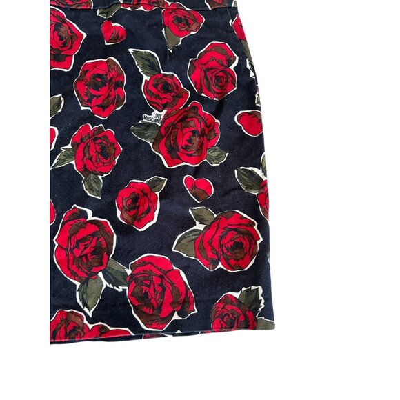 LOVE MOSCHINO Floral Rose Print Skirt Size US 4 - Picture 4 of 8